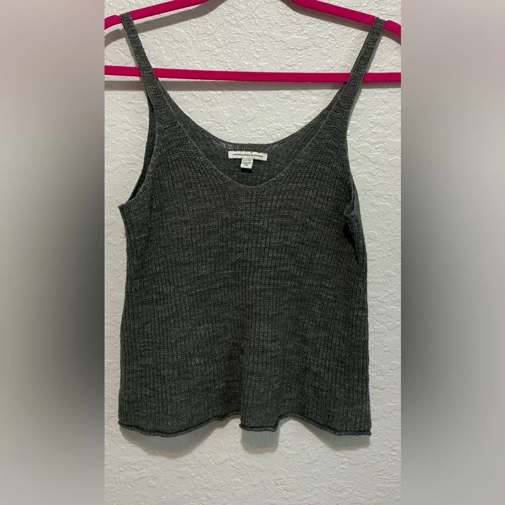 American Eagle Knit Tank Top, Dark Gray